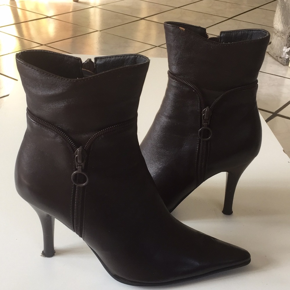 Brown Ankle Boots - Picture 3 of 6